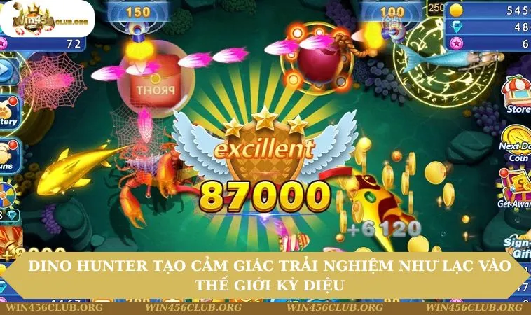 Bắn Cá WIN456 270 Dino Hunter tạo cảm giác trải nghiệm như lạc vào thế giới kỳ diệu