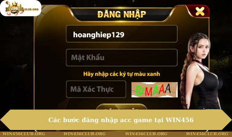 Đăng Nhập WIN456 180 Các bước đăng nhập acc game tại WIN456