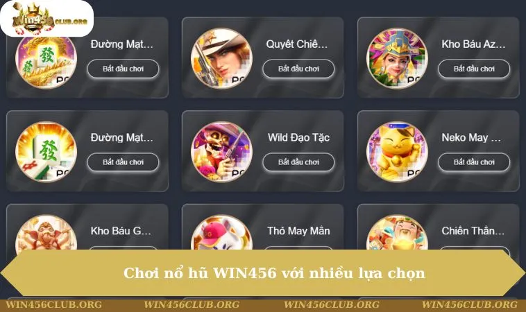 Nổ Hũ WIN456 248 Chơi nổ hũ WIN456 với nhiều lựa chọn