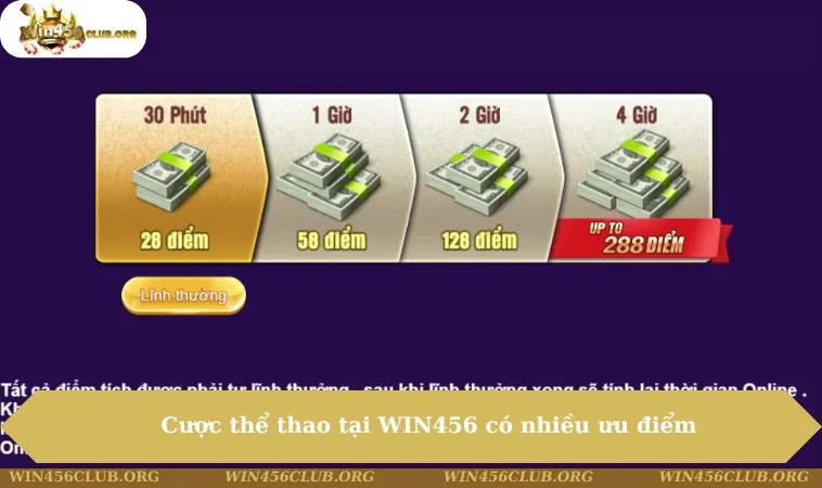 Thể Thao WIN456 258 Cược thể thao tại WIN456 có nhiều ưu điểm