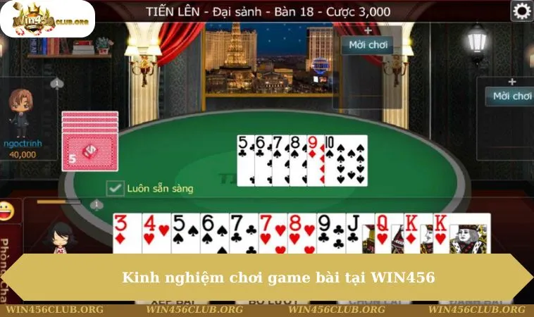Game Bài WIN456 246 Kinh nghiệm chơi game bài tại WIN456