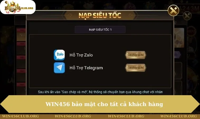 Chính Sách Bảo Mật WIN456 123 WIN456 bảo mật cho tất cả khách hàng